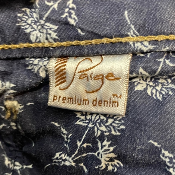 Paige Skyline Ankle Peg Slightly Distressed Blue Denim Jeans Size 27 - Picture 12 of 13